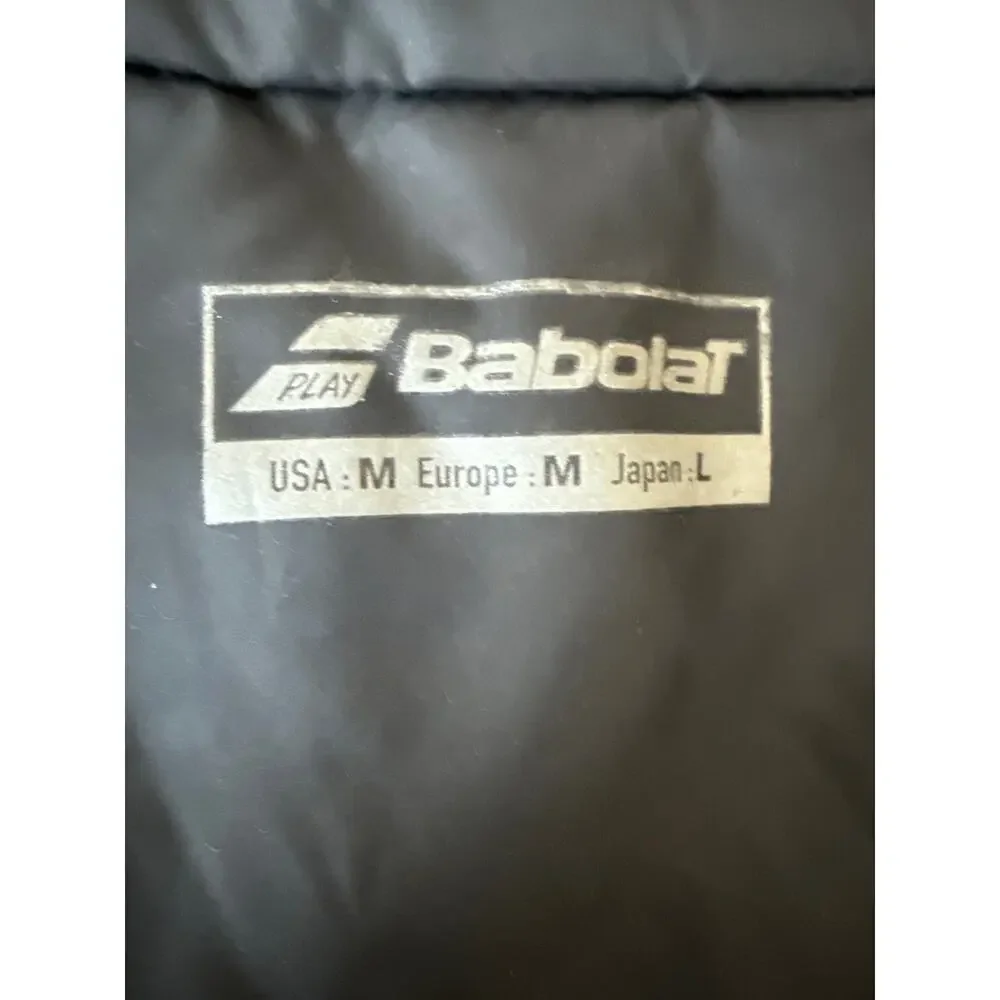 Babolat Men’s Black Padded Primaloft Lightweight Training Jacket / Size M *EUC
